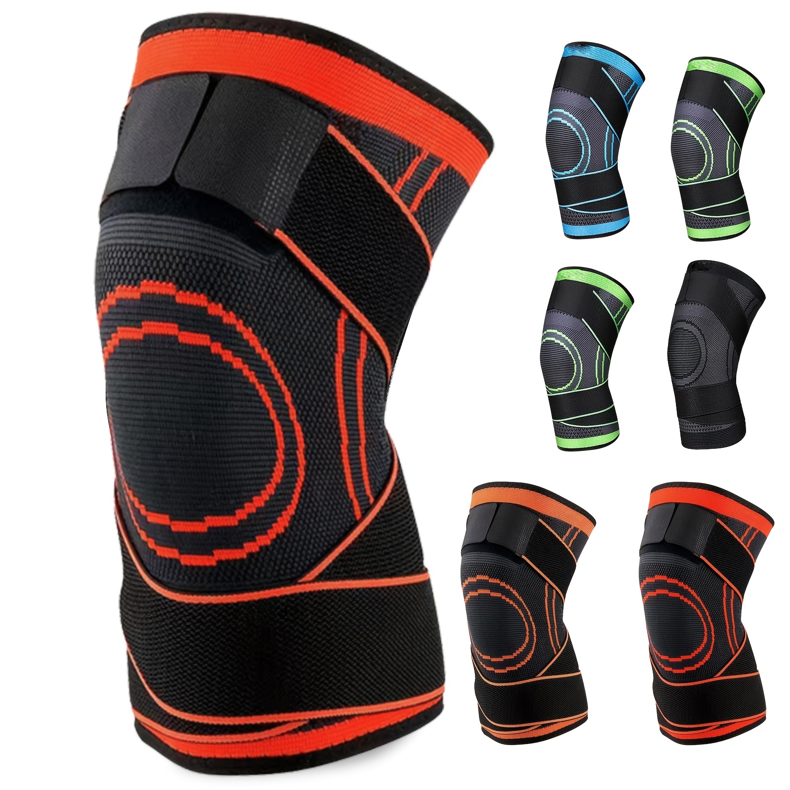 Knee Sleeve, Knee Brace Compression Fit Support for Joint Pain and  Arthritis Relief, Improved Circulation Compression - Single，Orange :  : Health & Personal Care