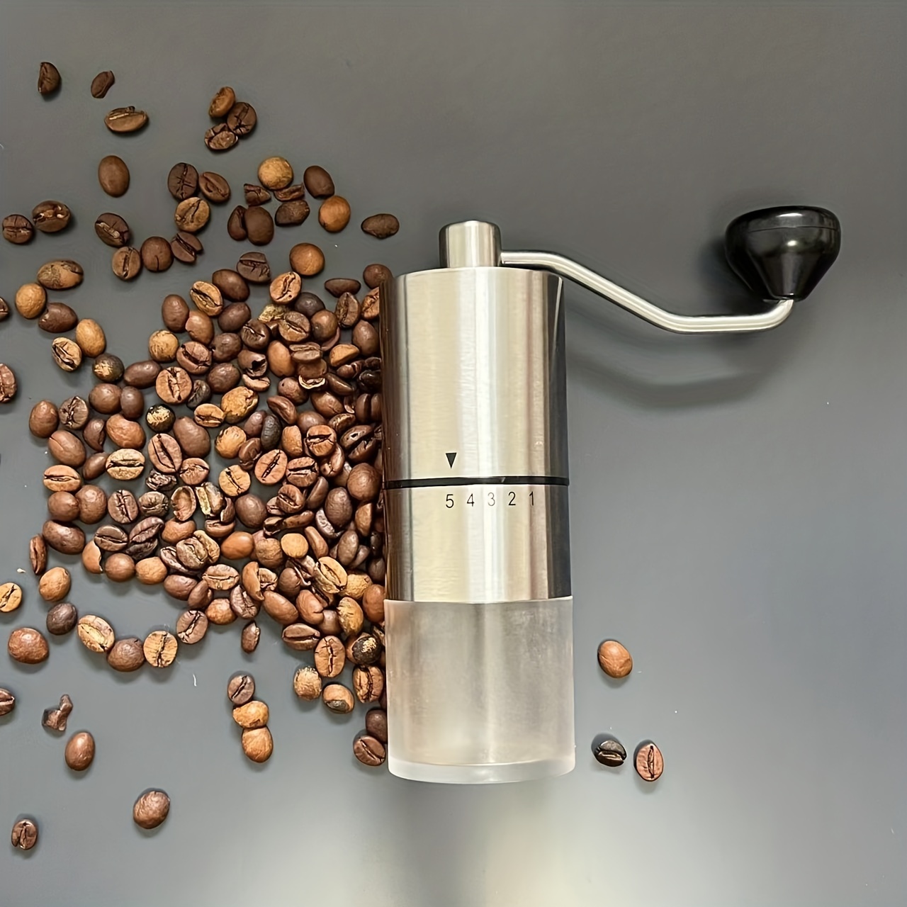 1pc Electric Mini Coffee Grinder Manual Blender Mini Hand-Cranked