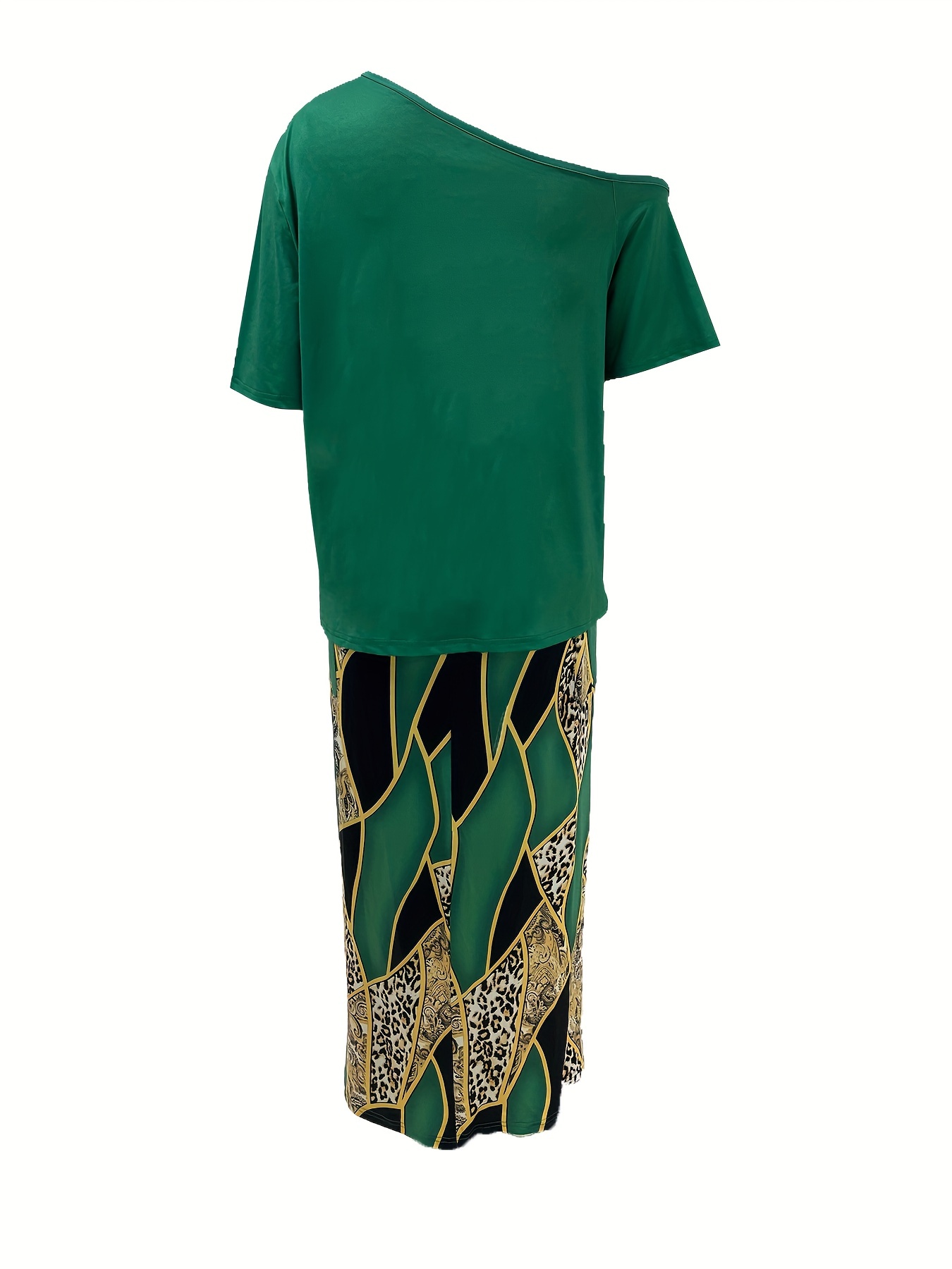 Faith Print Tops & Geo Print Skirts Set