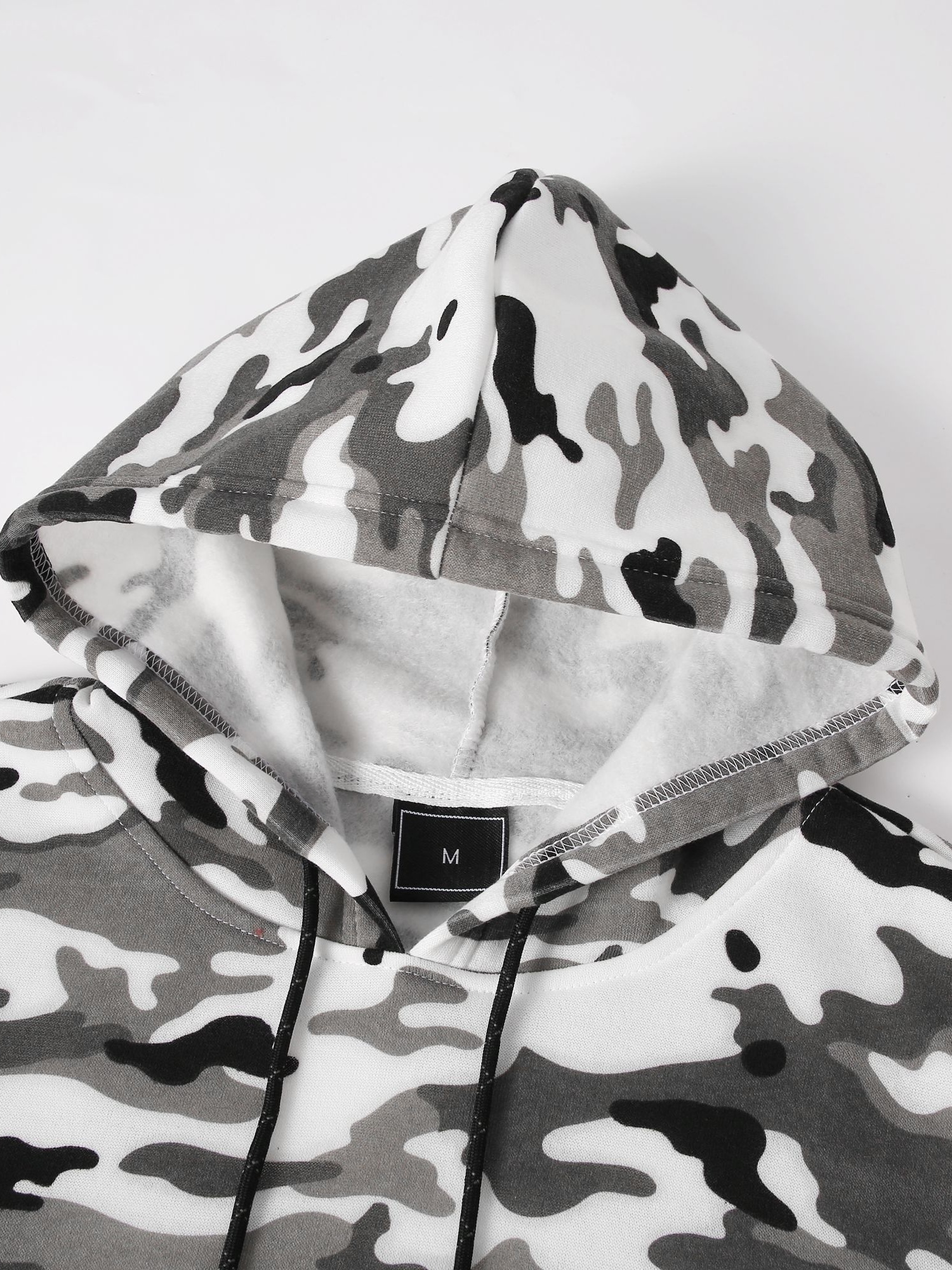 Mens white sale camo sweatshirt