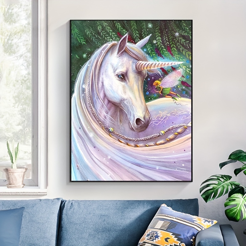 Brighten Up Your Home With A 5d Diy Unicorn Artificial - Temu