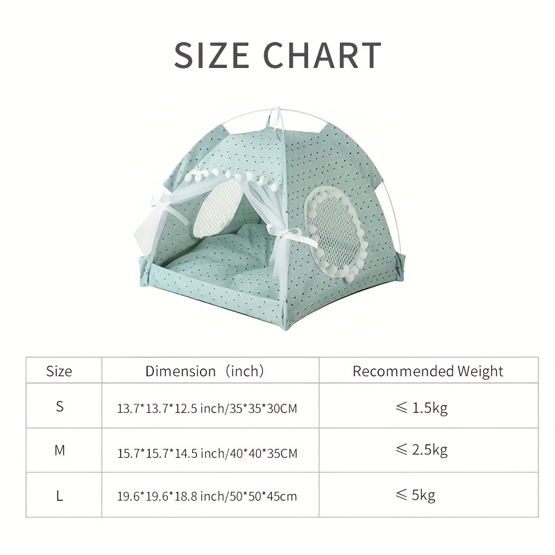 portable pet tent with breathable cushion perfect for small dogs and cats 1