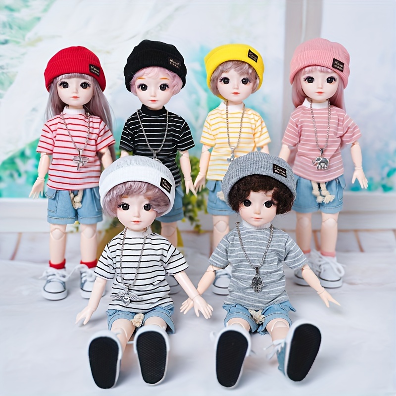 Doll Clothes Shirt Outfit Casual Wear Jacket Pants For Boy - Temu