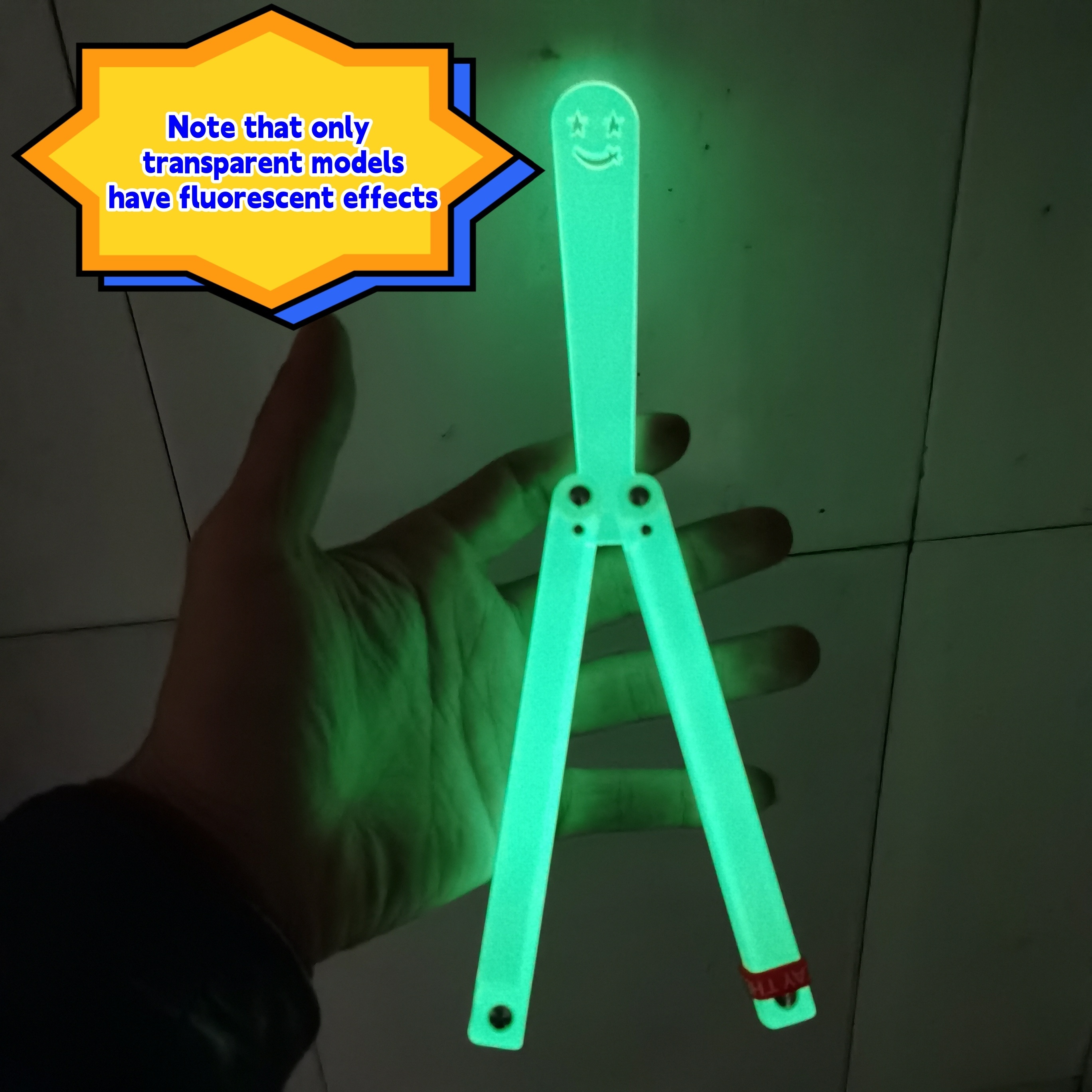 Cute Fancy Luminous Plastic Butterfly Knife, Safe Unsharpened Practice Knife,  Throwing Knife, 3 Colors Available - Temu