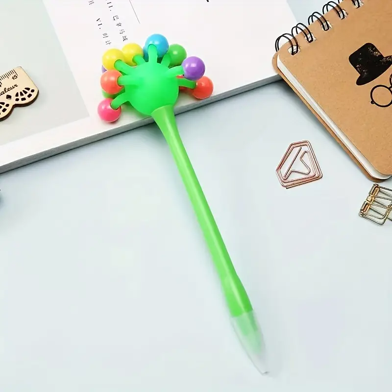 Random Color Beaded Pens Hand threaded Beaded Pens Ballpoint - Temu