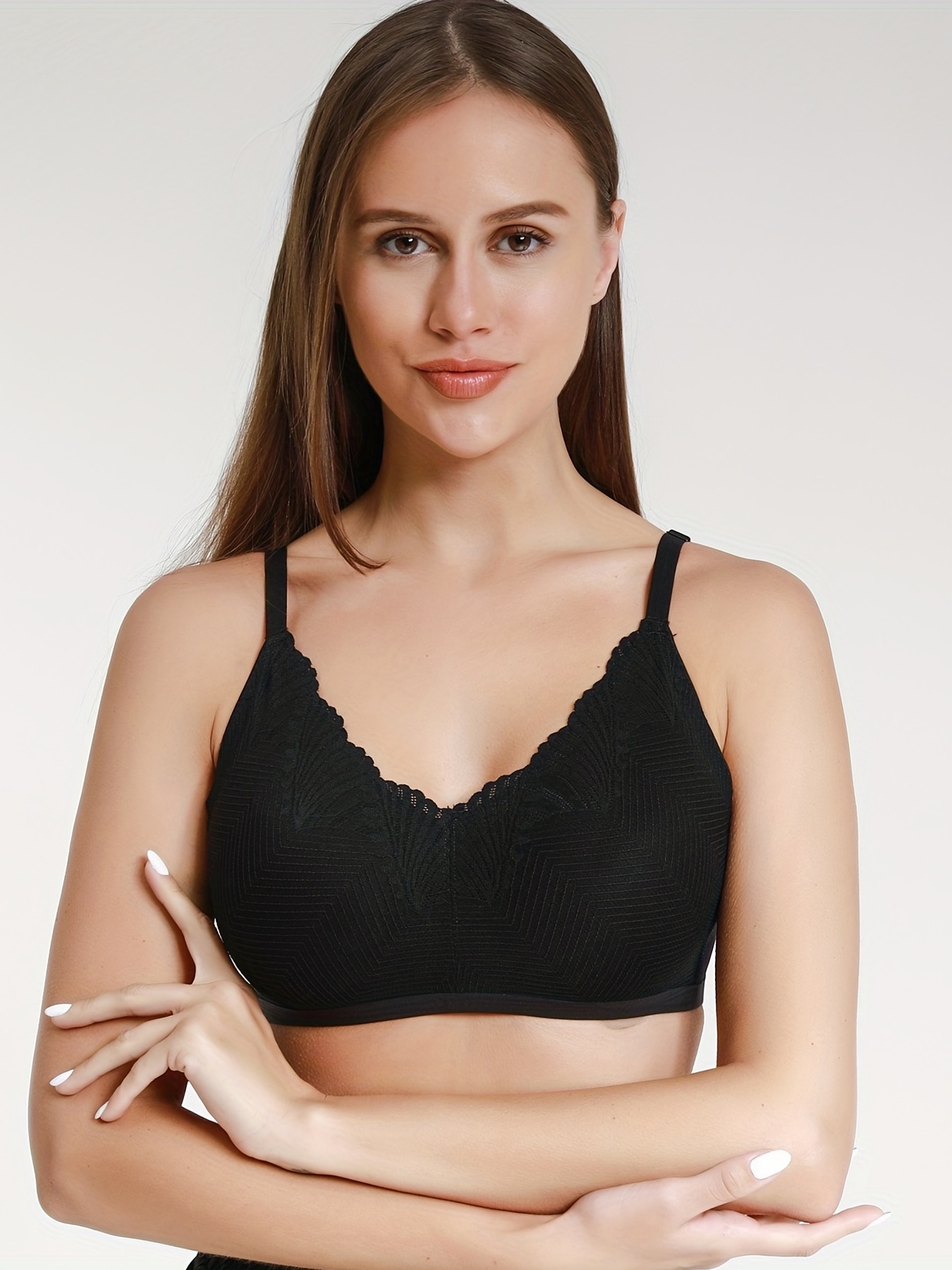 Lace Side Support Adjustable Anti-empited Gather Wireless Bras – yingzuo