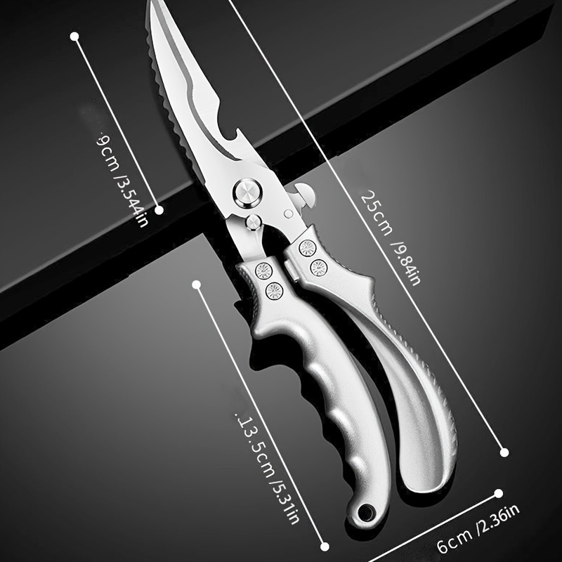 Heavy Duty Stainless Steel Kitchen Scissors,multipurpose Large