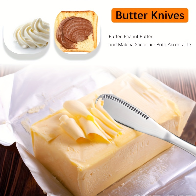 Butter Spreader Knife, 3 in 1 Stainless Steel Butter Knife