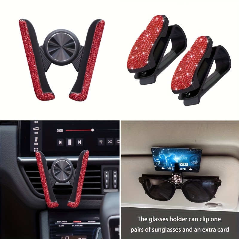 compatibles Porte-lunettes de pare-soleil de voiture pièces