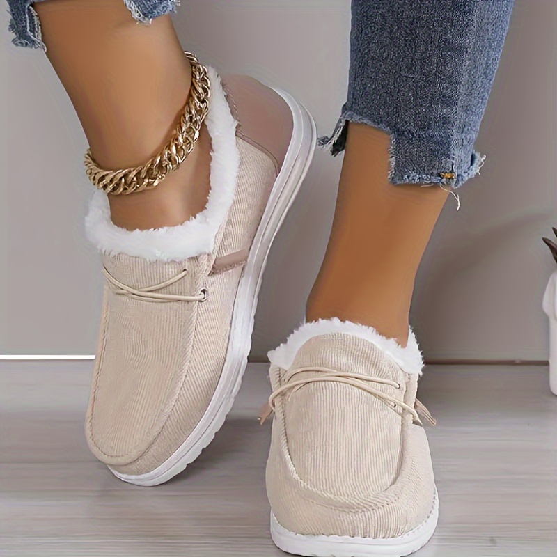 Fluffy sale flat shoes