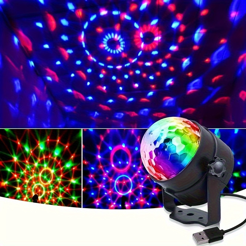 1pc LED Voice Control Stage Light, RGB Colorful KTV Disco Mini LED  Atmosphere Lights Mobile Phone USB Crystal Small Magic Ball Lights - Temu  Austria