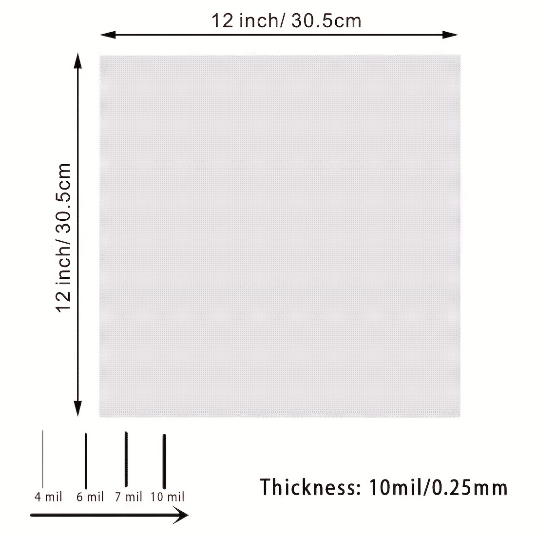 10 mil 12x12inch PET Blank Mylar Stencil Sheets China Manufacturer