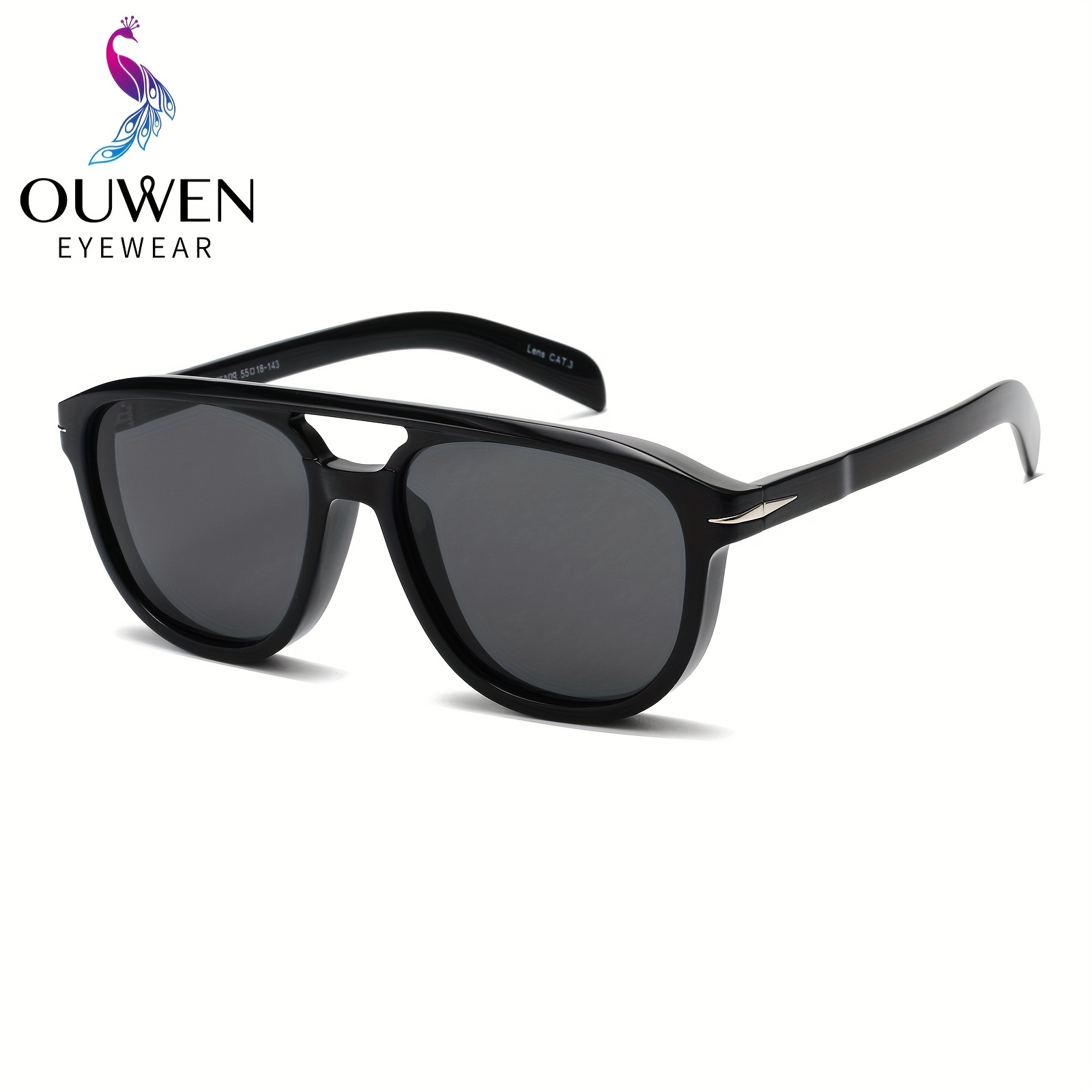 Classic Polarized Square Aviator Sunglasses for Men
