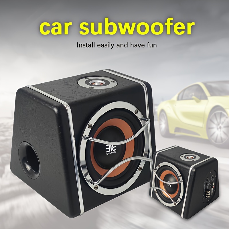 2000W 6-inch Super Powerful Car Subwoofer Car Active Subwoofer, Trapezoid  Car Audio With Tweeter