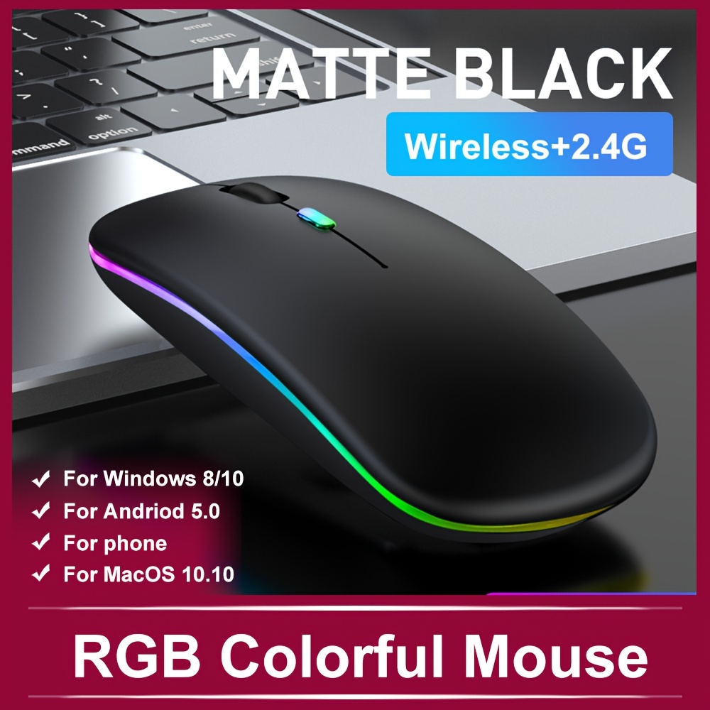 Mouse Wireless Ricaricabile Mouse Computer Mouse Usb - Temu Italy