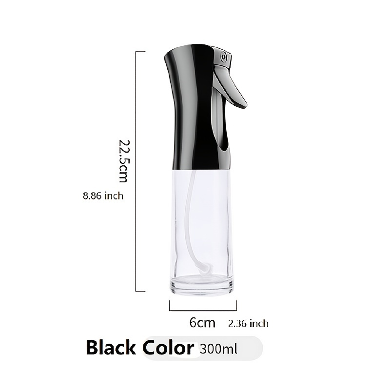 1pc Black 300ml Oil Sprayer For Cooking, Plastic Oil Dispenser For