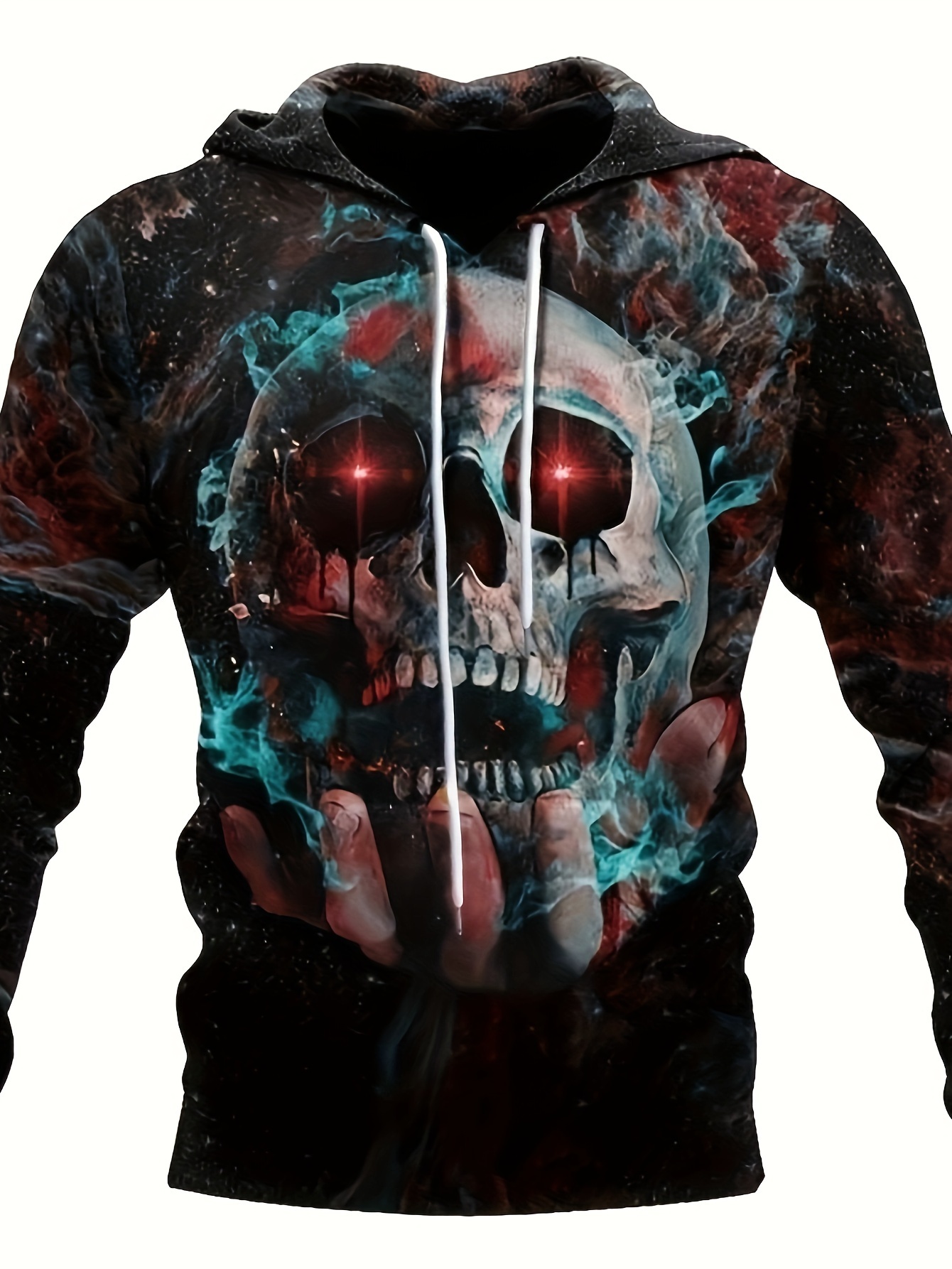 Skull Hooded Sweatshirt - Temu Canada