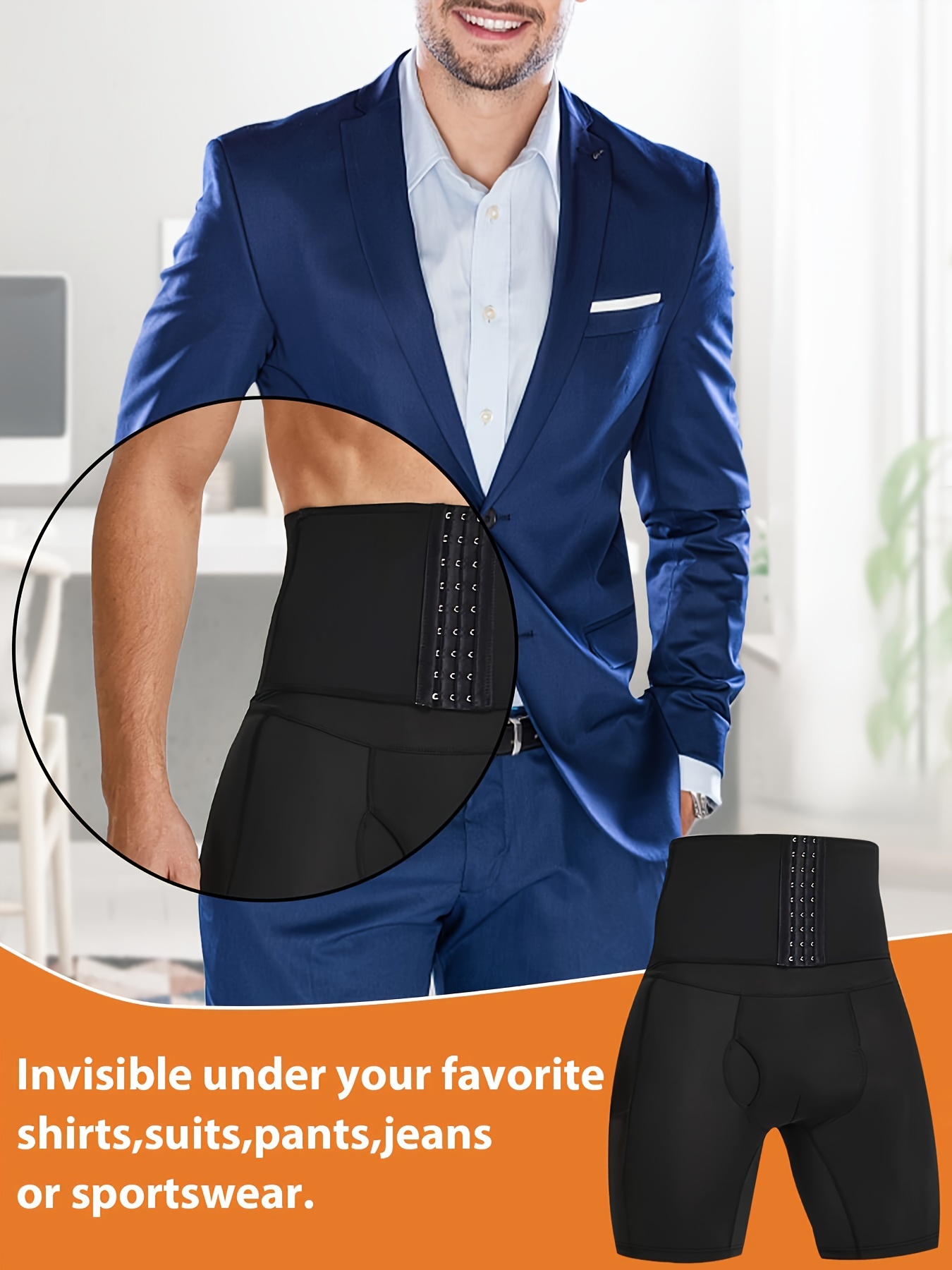 Increased Invisible Male Big Underwear Shirts Pads Fitness Shaper
