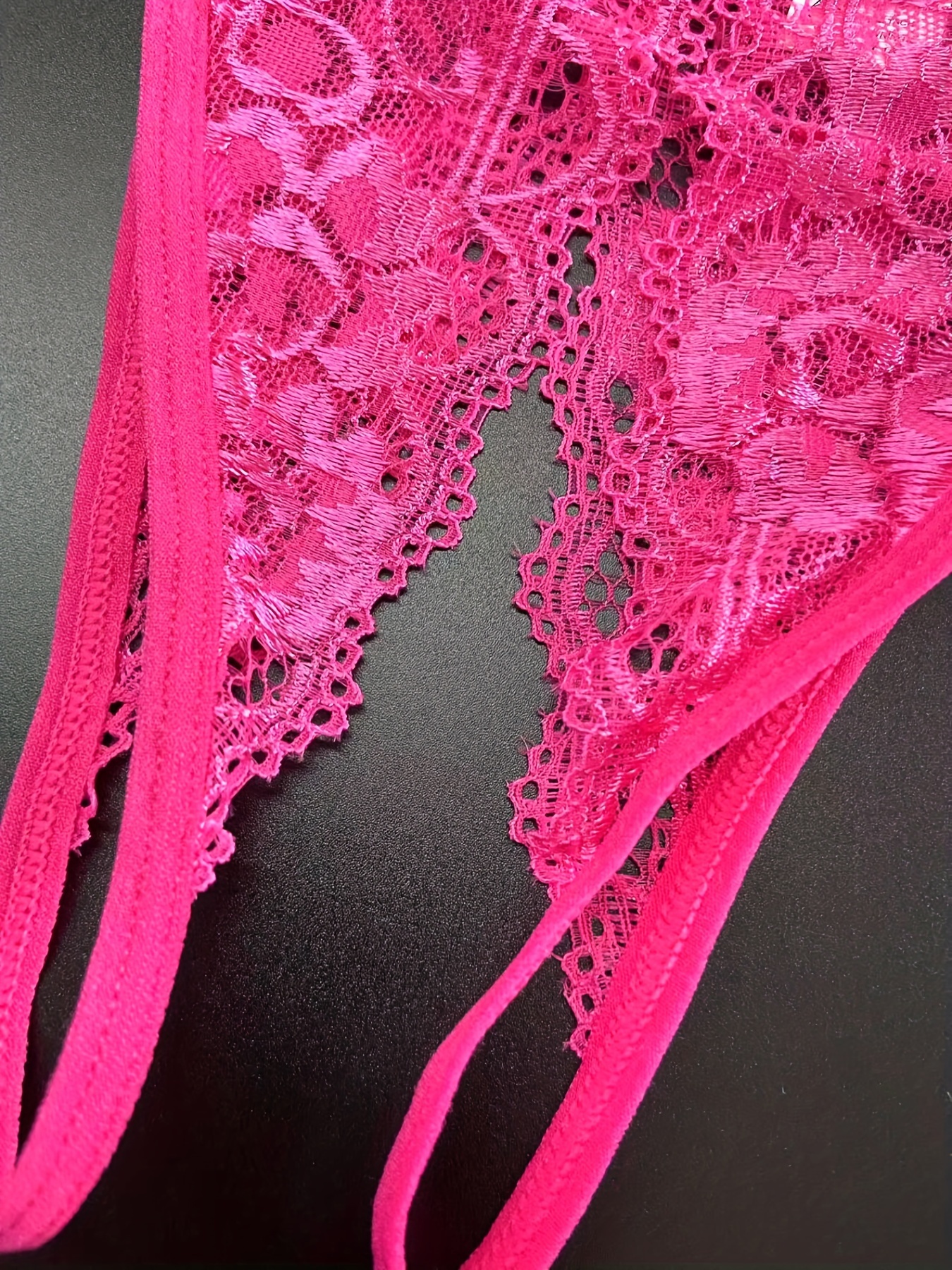 Womens Sexy Lingerie Open Crotch Panties Lace Underwear Crotchless