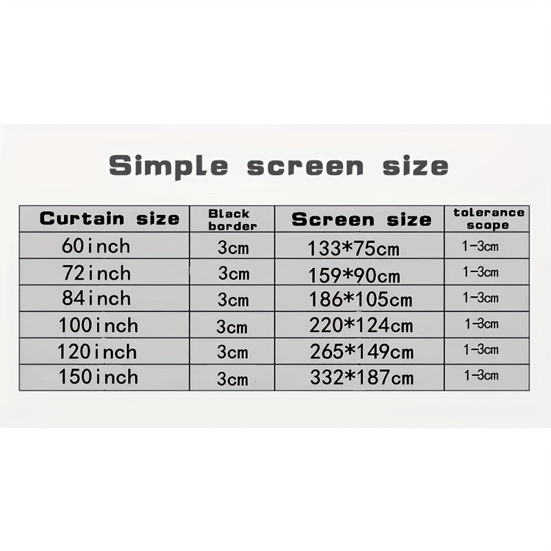 RV Camping Outdoor Projection Curtain Cloth HD Projector