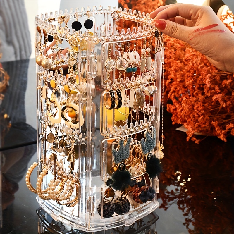 Wall Hanging Hooks Necklace Jewelry Display Stand Storage Holder Organizer  Women