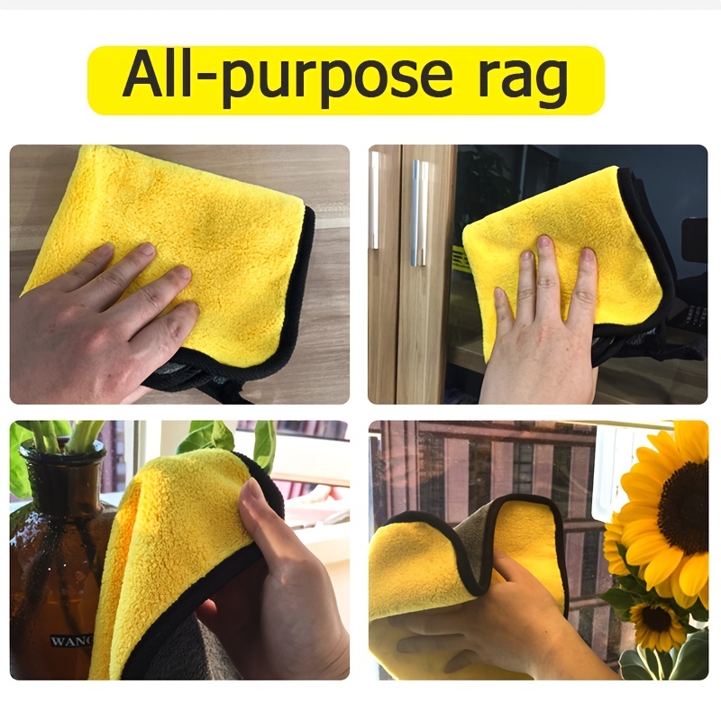 3pcs Thickened Large Microfiber Absorbent Cleaning Towel