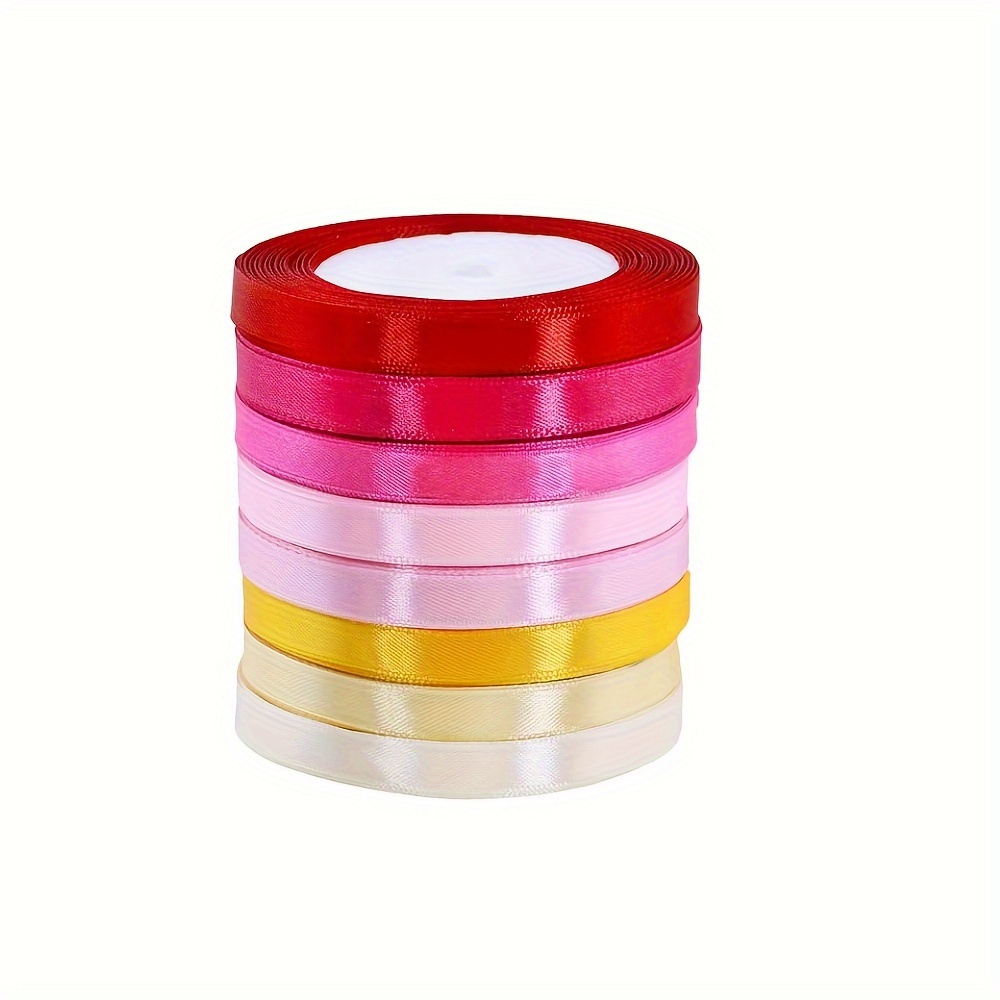 8/16 Colors Halloween Satin Ribbon Wrapping Ribbon Wide - Temu