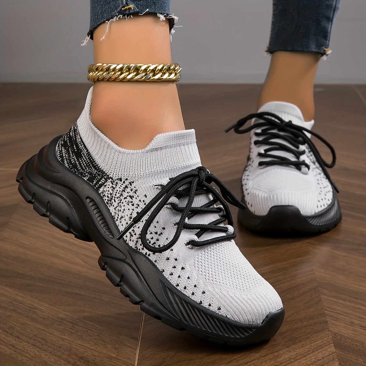 Knit on sale platform sneakers