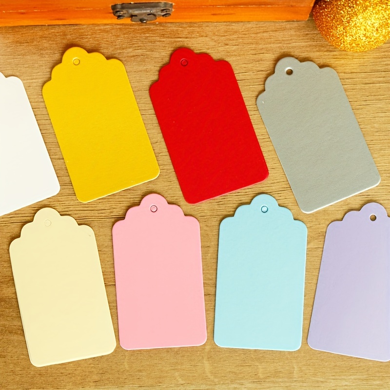 Gift Tags With String 10 Colors Kraft Paper Tags Hanging - Temu