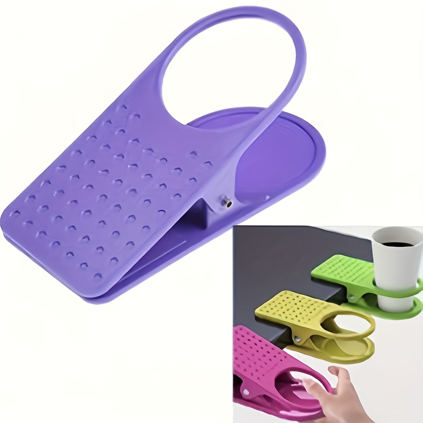 1 Stück Tisch-wasserglashalter-clip, Einfarbig, Großer Kunststoff