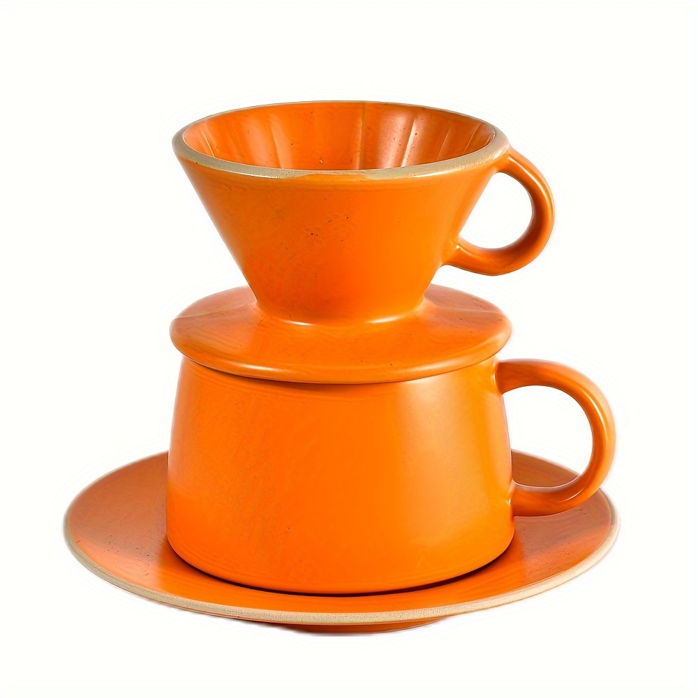 Pour Over Coffee Maker Premium Ceramic Dripper Decanter Home - Temu