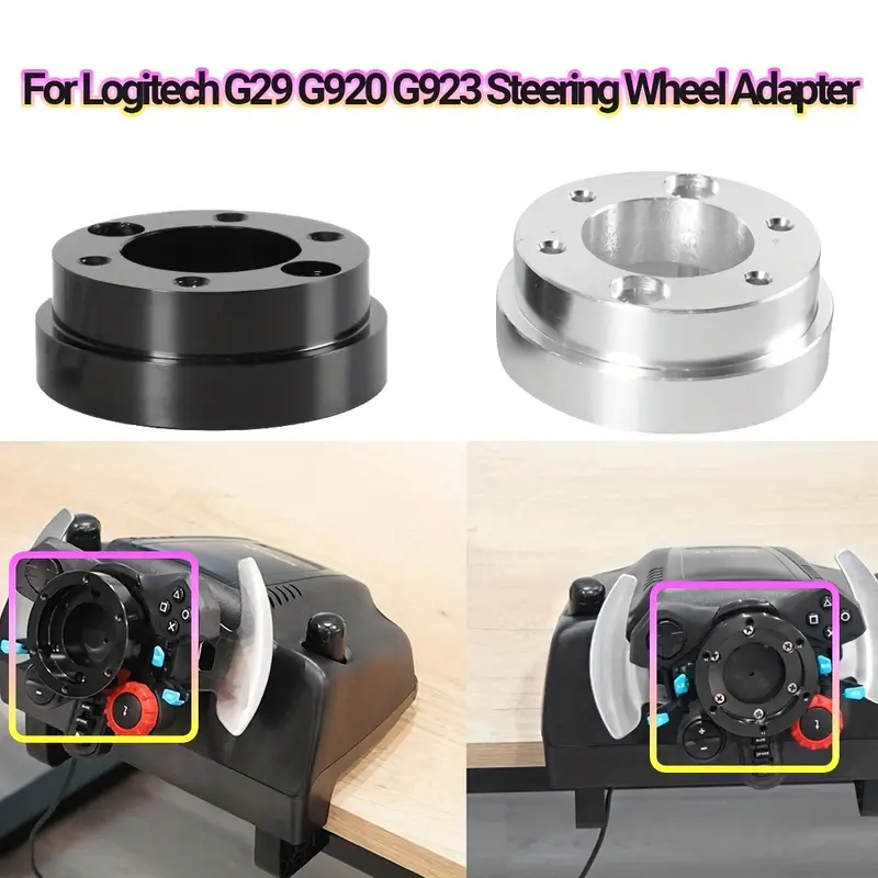 13/14inch For Logitech G29 G920 G923 Steering Wheel Adapter Plate 70mm PCD  Racing Car Game Modification Car Wheel Hub Adapter