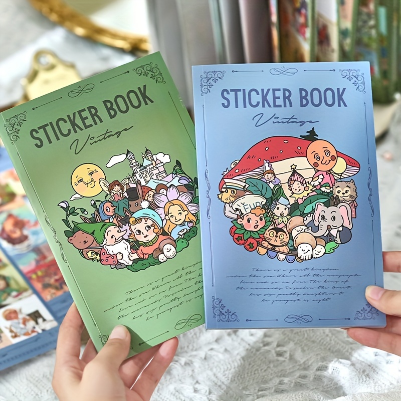 Sticker Book Retro Manor Series Retro Diary Material Diy - Temu