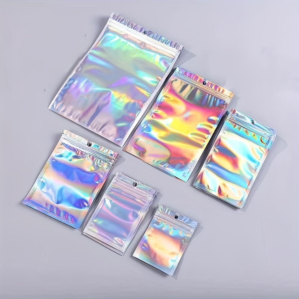 Holographic Bags Resealable Bags For Small Business With - Temu