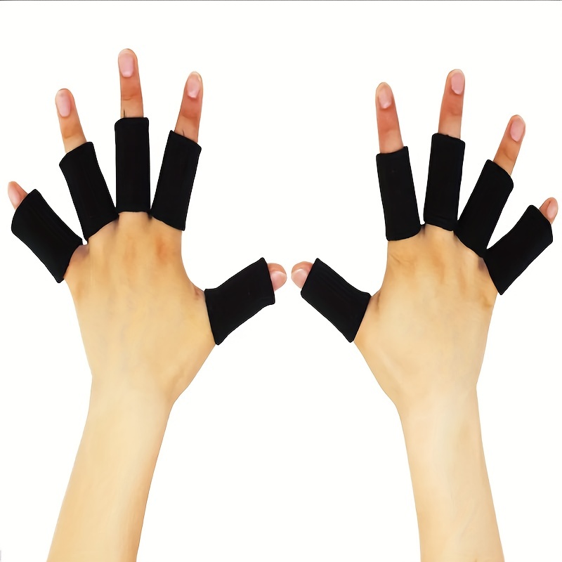 20 fundas elásticas para los dedos, soporte deportivo para pulgar,  protector de artritis, cubierta transpirable para dedos gatillo, grietas,  artritis