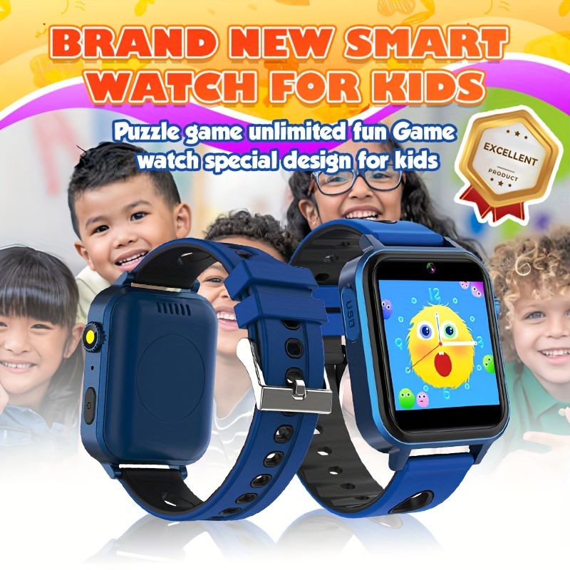 Reloj inteligente con pantalla táctil HD para niñas de 5 a 12 años, con 26  juegos, cámara de video, música, podómetro y más, divertido regalo de
