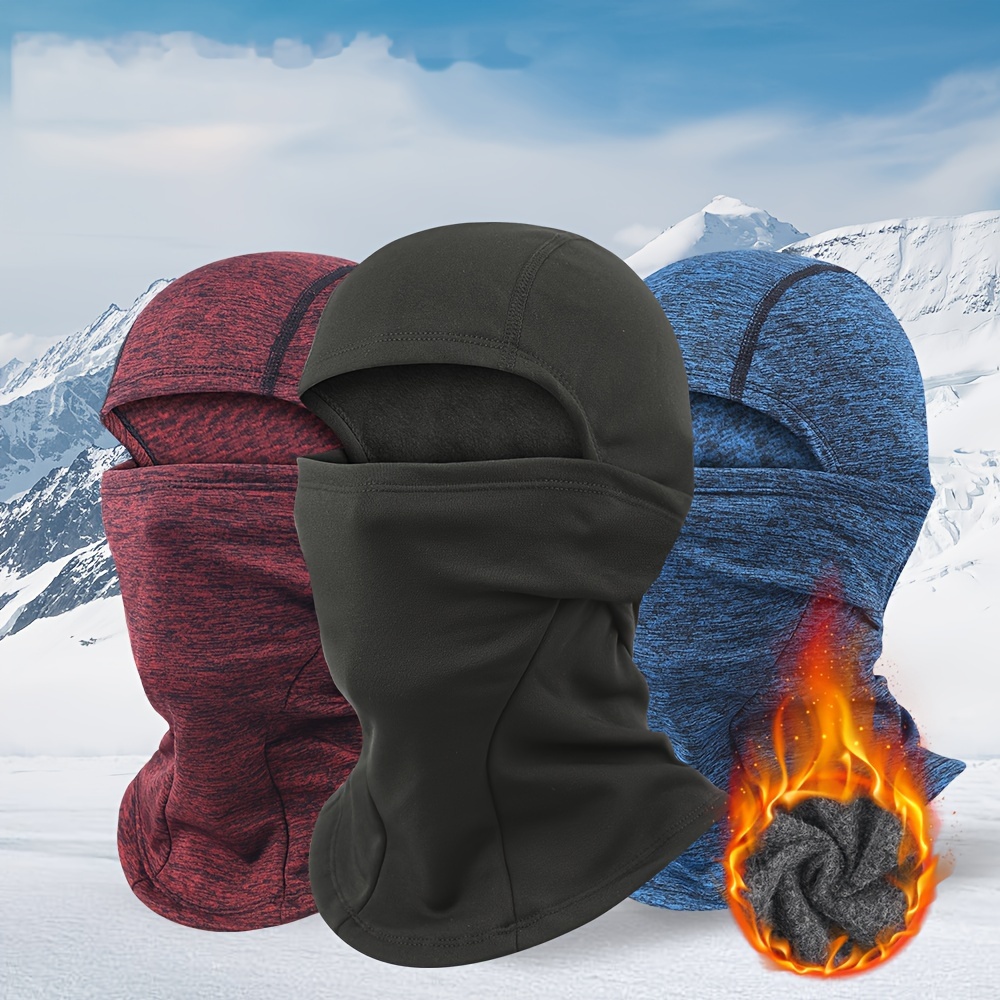 1pc Unisex Fleece Balaclava Winter Warm Ski Mask Hood Face Mask Cover For  Cold Weather Outdoor Hunting Camping, Shop Now For Limited-time Deals
