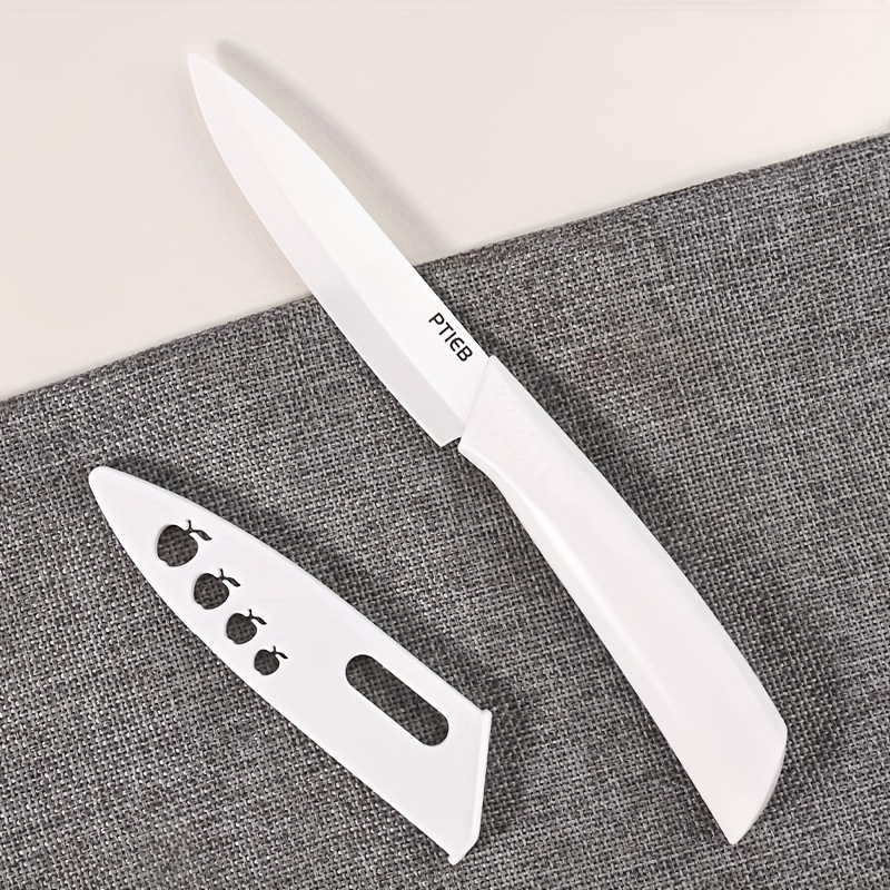 Modern Ceramic Knife Set With Sheaths Includes Chef Knife - Temu