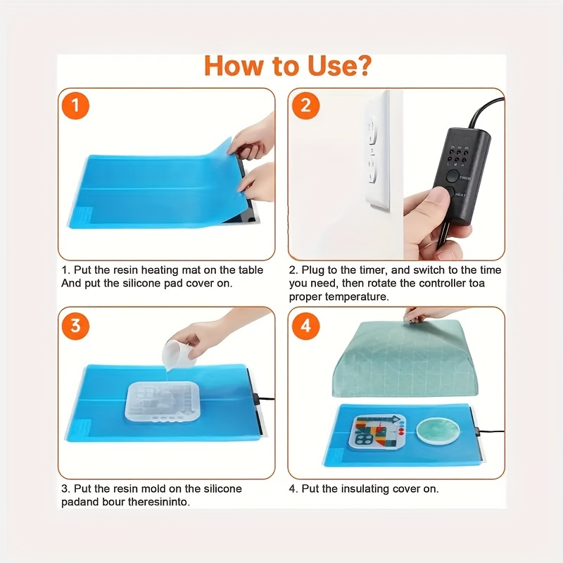 Heating Silicone Pad, Heating Mat Silicone, Resin Curing Machine