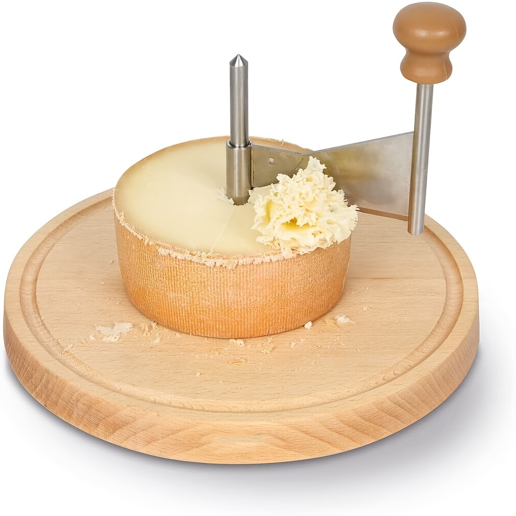 Trancheuse à fromage en fil d'acier inoxydable - Coupe-fromage à main pour  cheddar, gruyère, raclette, bloc de fromage mozzarella