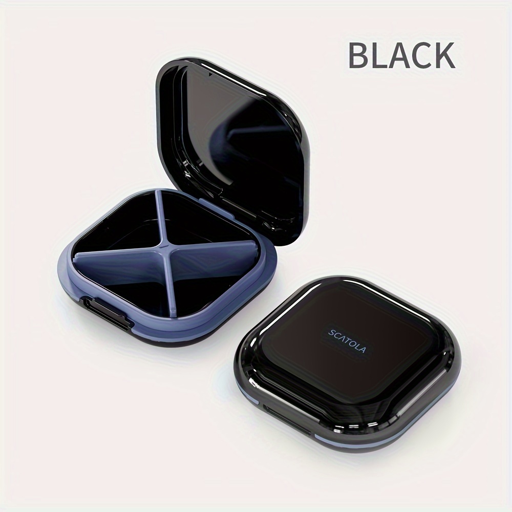 -compartment Pill Box With Removable Dividers, Modern And