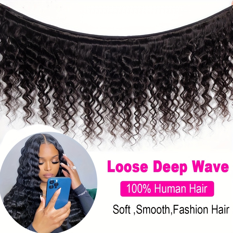 Brazilian Virgin Hair Loose Wave Bundles Loose Deep Wave Bundles