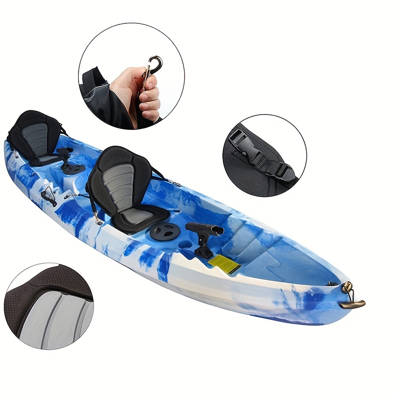 WINGOMART Padded Kayak Seat for Paddle Board with Storage Bag, Canoe,  Fishing Boat & Kayaks Adjustable Cushions - Universal Size with Back  Support