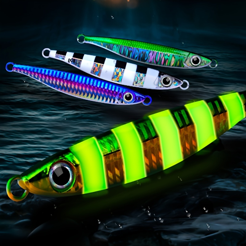 Laser Skin Fishing Lure Luminous Bait Night Fishing Fishing - Temu