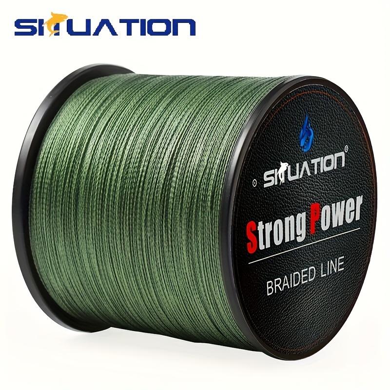

300/500m Super Strong Anti-abrasion Fishing Line, 328/546yds 4-strand Multifilament Pe Braided Line For Smooth Long Casting, With 10/20/30/40/80lb (4.54/9.07/13.61/18.14/36.29kg) Pull