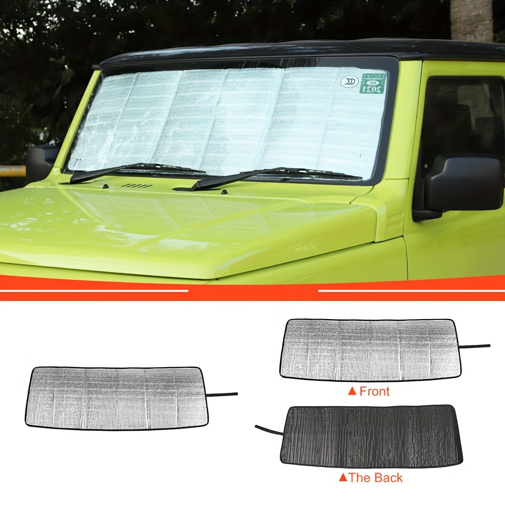 

Window Sun Shade Windshield Foldable Block Uv Rays Visor Protector Cover For For Jimny 2019 Up Interior Accessories