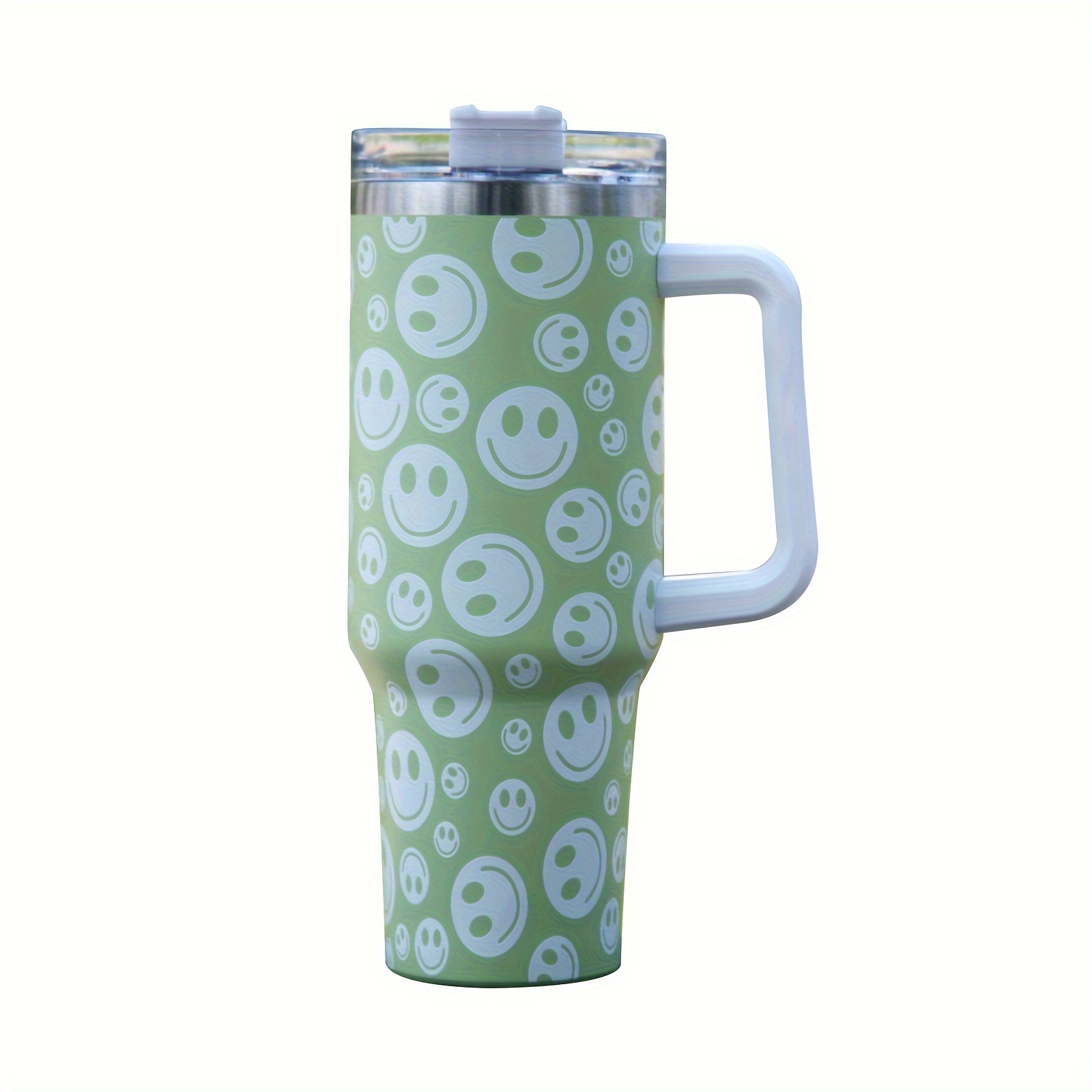 Good Day Happy Face Printed Stainless Steel 40 oz Tumbler – Forest Cove Home