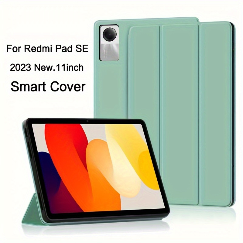 

Protective Case For Redmi Pad Se Smart Cover 11-inches Tablet Tri-folding Silicone Soft Case For 11" 2023 New Xiaomi Redmi Pad Se Protective Shell Auto Sleep/wake Up Flip Pu Leather Stand Cover