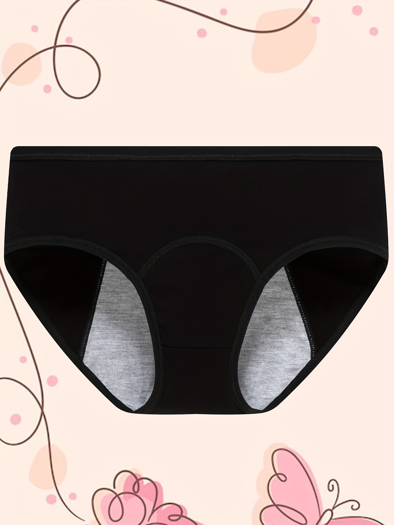 Girls Triangle Panties Period Panties Leak proof Solid Color - Temu Malaysia