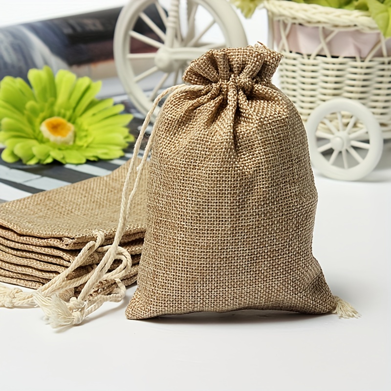 Bolsita De Tela Rústica  Bolsa de tela, Bolsas de regalo de